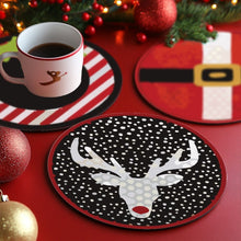 Load image into Gallery viewer, Paint by numbers 4" Coasters (4 pieces) - Creative Christmas Gift