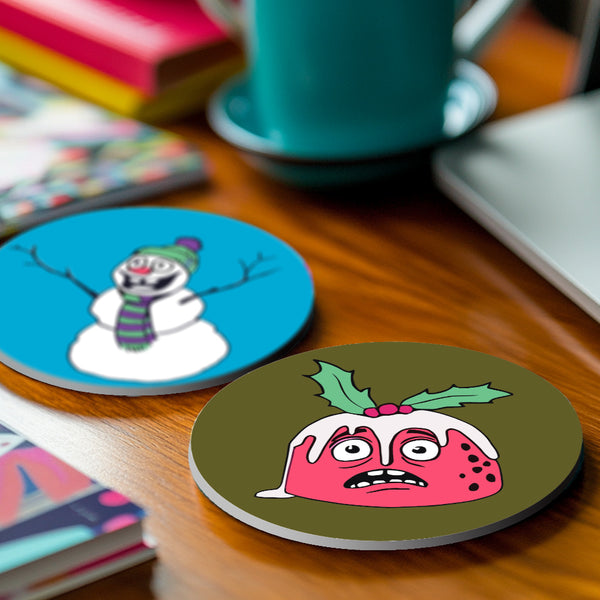 Paint by numbers 6" Coasters (4 pieces) - Creative Christmas Gift 1