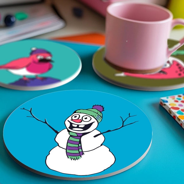 Paint by numbers 6" Coasters (4 pieces) - Creative Christmas Gift 1