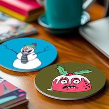 Load image into Gallery viewer, Paint by numbers 4" Coasters (4 pieces) - Creative Christmas Gift 1
