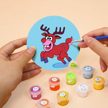 Load image into Gallery viewer, Paint by numbers 4" Coasters (4 pieces) - Creative Christmas Gift 1