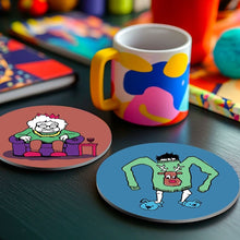 Load image into Gallery viewer, Paint by numbers 4" Coasters (4 pieces) - Creative Christmas Gift 2