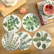 Load image into Gallery viewer, Paint by numbers 4" Coasters (6 pieces) - Aromatic herbs