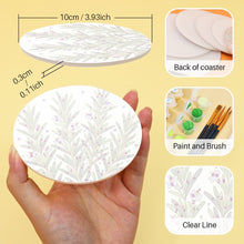 Load image into Gallery viewer, Paint by numbers 4" Coasters (6 pieces) - Aromatic herbs