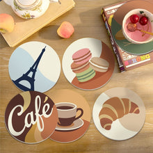 Load image into Gallery viewer, Paint by numbers 4" Coasters (6 pieces) - Paris Café
