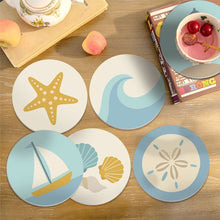 Load image into Gallery viewer, Paint by numbers 4" Coasters (6 pieces) - Sea Breeze