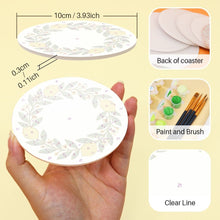 Load image into Gallery viewer, Paint by numbers 4" Coasters (6 pieces) - Lemon Garden