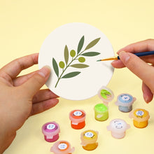 Load image into Gallery viewer, Paint by numbers 4" Coasters (6 pieces) - Mediterranean Flavors