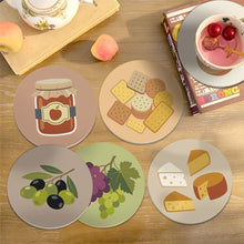 Load image into Gallery viewer, Paint by numbers 4" Coasters (6 pieces) - Mediterranean Aperitif