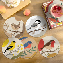 Load image into Gallery viewer, Paint by numbers 4" Coasters (6 pieces) - Little Songbirds