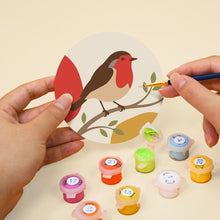 Load image into Gallery viewer, Paint by numbers 4" Coasters (6 pieces) - Little Songbirds