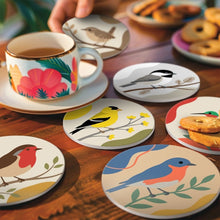 Load image into Gallery viewer, Paint by numbers 4" Coasters (6 pieces) - Little Songbirds