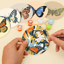 Load image into Gallery viewer, Paint by numbers 4" Coasters (6 pieces) - Wings of Spring