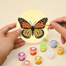 Load image into Gallery viewer, Paint by numbers 4" Coasters (6 pieces) - Wings of Spring