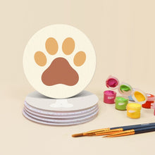 Load image into Gallery viewer, Paint by numbers 4" Coasters (6 pieces) - Puppy World