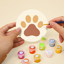 Load image into Gallery viewer, Paint by numbers 4" Coasters (6 pieces) - Puppy World