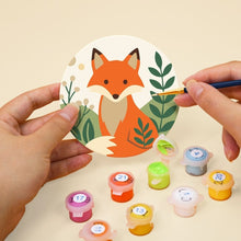 Load image into Gallery viewer, Paint by numbers 4" Coasters (6 pieces) - Forest Friends