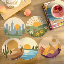 Load image into Gallery viewer, Paint by numbers 4" Coasters (6 pieces) - Natural Horizons