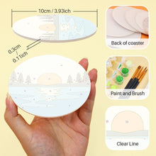 Load image into Gallery viewer, Paint by numbers 4" Coasters (6 pieces) - Natural Horizons