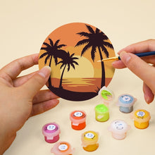 Load image into Gallery viewer, Paint by numbers 4" Coasters (6 pieces) - Sunset Horizons