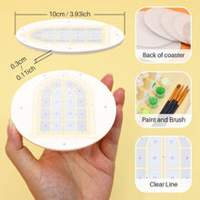 Load image into Gallery viewer, Paint by numbers 4" Coasters (6 pieces) - Enchanted Windows