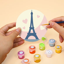 Load image into Gallery viewer, Paint by numbers 4" Coasters (6 pieces) - Bonjour Paris