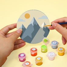 Load image into Gallery viewer, Paint by numbers 4" Coasters (6 pieces) - Enchanted Horizons