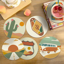 Load image into Gallery viewer, Paint by numbers 4" Coasters (6 pieces) - Desert Journey