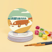 Load image into Gallery viewer, Paint by numbers 4" Coasters (6 pieces) - Desert Journey