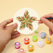 Load image into Gallery viewer, Paint by numbers 4" Coasters (6 pieces) - Christmas Magic