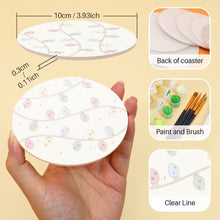 Load image into Gallery viewer, Paint by numbers 4" Coasters (6 pieces) - Christmas Magic