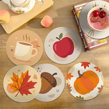 Load image into Gallery viewer, Paint by numbers 4" Coasters (6 pieces) - Cozy Autumn