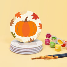 Load image into Gallery viewer, Paint by numbers 4" Coasters (6 pieces) - Cozy Autumn