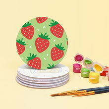 Load image into Gallery viewer, Paint by numbers 4" Coasters (6 pieces) - Summer Picnic