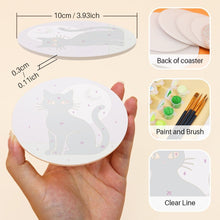 Load image into Gallery viewer, Paint by numbers 4" Coasters (6 pieces) - Halloween Magic