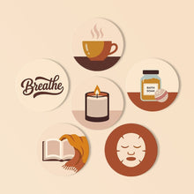 Load image into Gallery viewer, Paint by numbers 4" Coasters (6 pieces) - Cozy Rituals Figured'Art