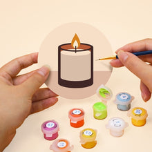 Load image into Gallery viewer, Paint by numbers 4" Coasters (6 pieces) - Cozy Rituals