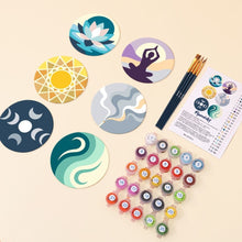 Load image into Gallery viewer, Paint by numbers 4" Coasters (6 pieces) - Zen Balance