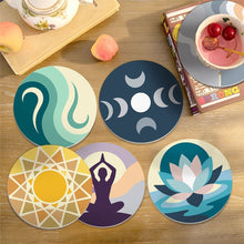 Load image into Gallery viewer, Paint by numbers 4" Coasters (6 pieces) - Zen Balance