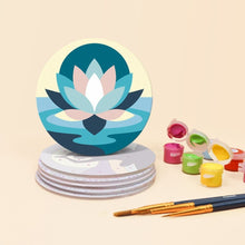 Load image into Gallery viewer, Paint by numbers 4" Coasters (6 pieces) - Zen Balance