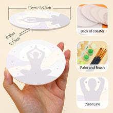 Load image into Gallery viewer, Paint by numbers 4" Coasters (6 pieces) - Zen Balance