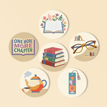 Load image into Gallery viewer, Paint by numbers 4" Coasters (6 pieces) - Reading Retreat Figured'Art