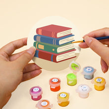 Load image into Gallery viewer, Paint by numbers 4" Coasters (6 pieces) - Reading Retreat