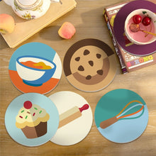 Load image into Gallery viewer, Paint by numbers 4" Coasters (6 pieces) - Dessert Lovers
