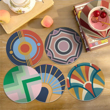 Load image into Gallery viewer, Paint by numbers 4" Coasters (6 pieces) - Art Deco Harmony