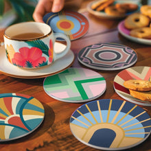 Load image into Gallery viewer, Paint by numbers 4" Coasters (6 pieces) - Art Deco Harmony