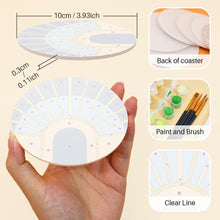 Load image into Gallery viewer, Paint by numbers 4" Coasters (6 pieces) - Art Deco Harmony