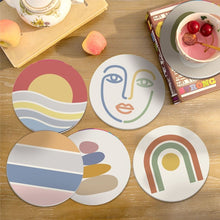 Load image into Gallery viewer, Paint by numbers 4" Coasters (6 pieces) - Soft Lines