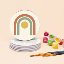 Load image into Gallery viewer, Paint by numbers 4" Coasters (6 pieces) - Soft Lines