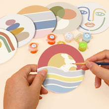 Load image into Gallery viewer, Paint by numbers 4" Coasters (6 pieces) - Soft Lines